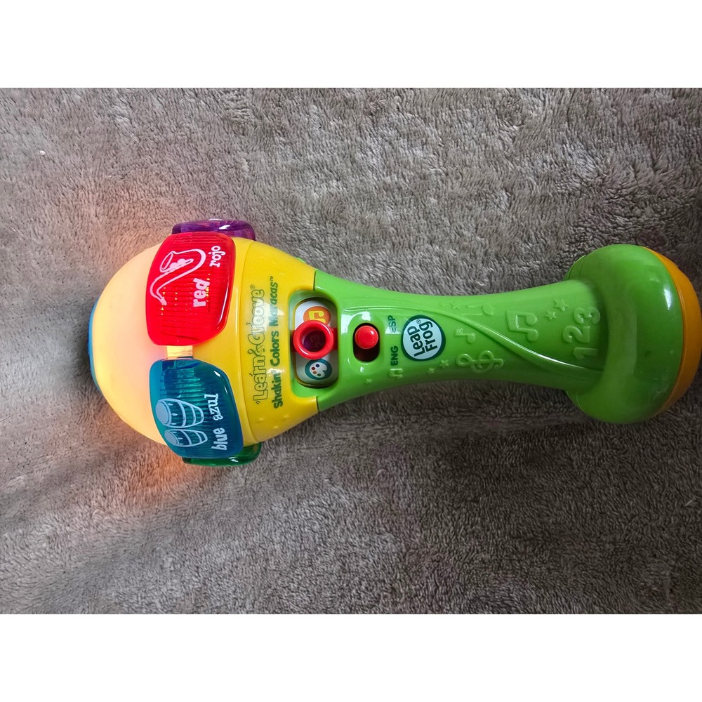 LeapFrog Learn & Groove Shakin Colors Maracas English Spanish Musical Toy 60751
